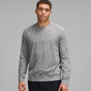 NWT Lululemon Engineered Warmth Long-Sleeve Crew Vapor/Gull Grey/Black Grey XL